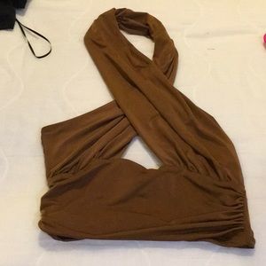 Luxe LA size small brown top